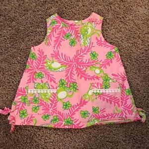 Lilly Pulitzer baby shift dress. White label.